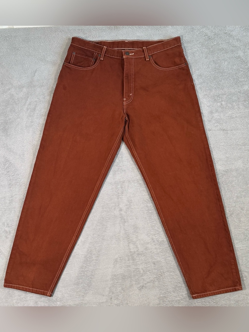 Levi’s 550 ’92 Men’s Jeans 36x30 Rust Brown Relaxed Fit Tapered Denim Streetwear